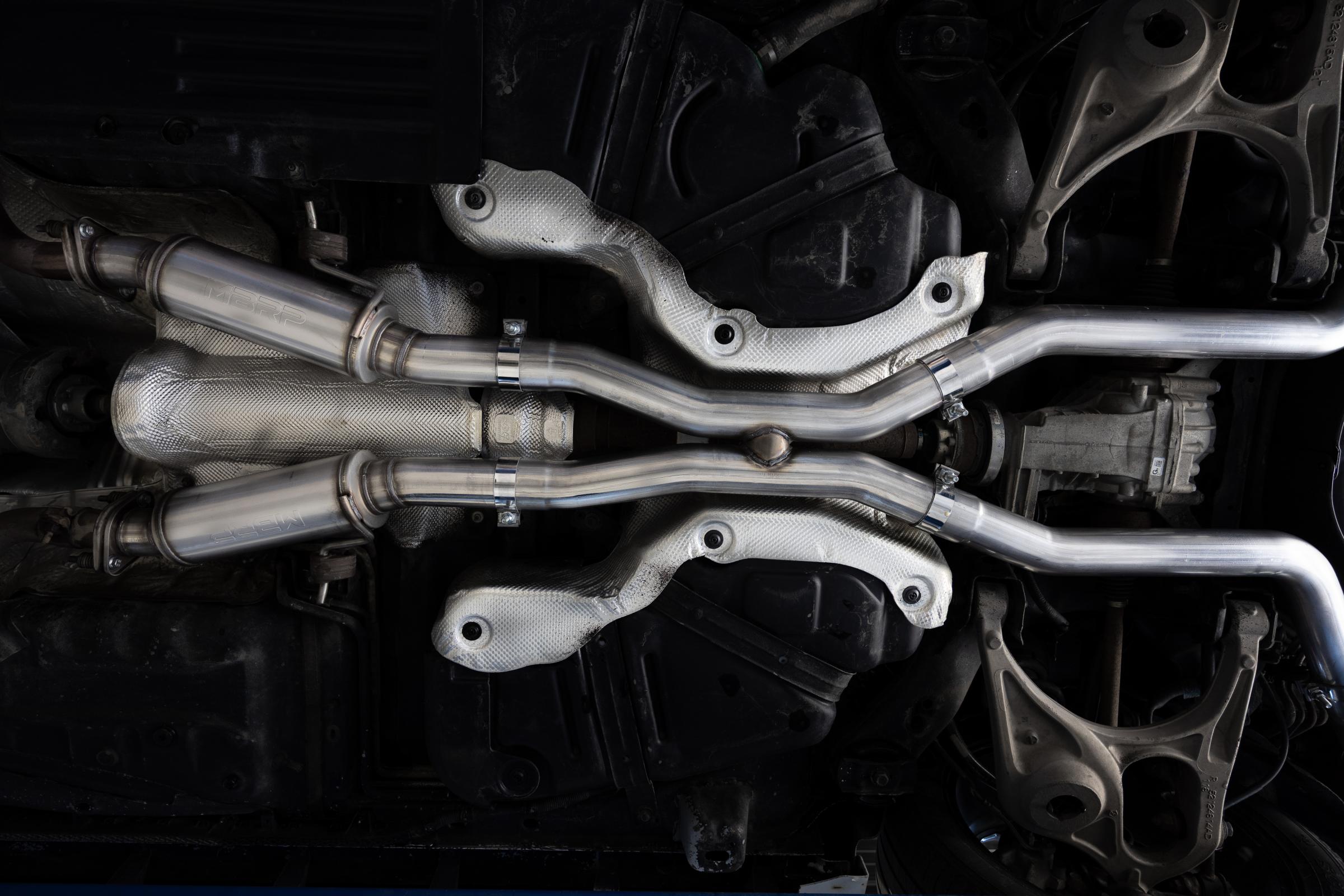 11-Present Dodge Durango 3.6L, Armor Pro 3-Inch Cat-Back Dual Split Rear with CF Tips, Street Profile MBRP