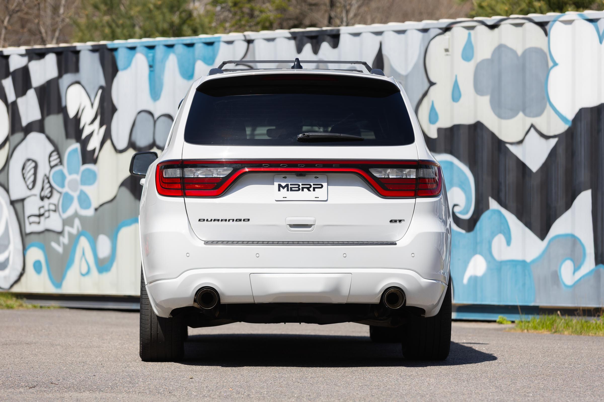 11-Present Dodge Durango 3.6L, Armor Pro 3-Inch Cat-Back Dual Split Rear with CF Tips, Street Profile MBRP