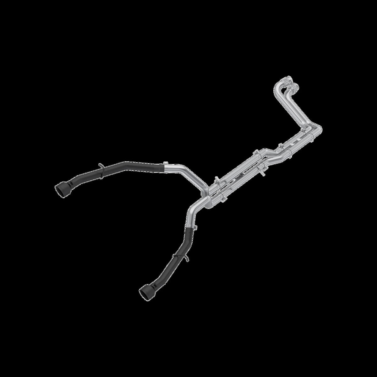25-26 Ram 1500 3.0L SST, HO, SO, Armor BLK 3-Inch Cat-Back Dual Rear Exit with Black Tips MBRP