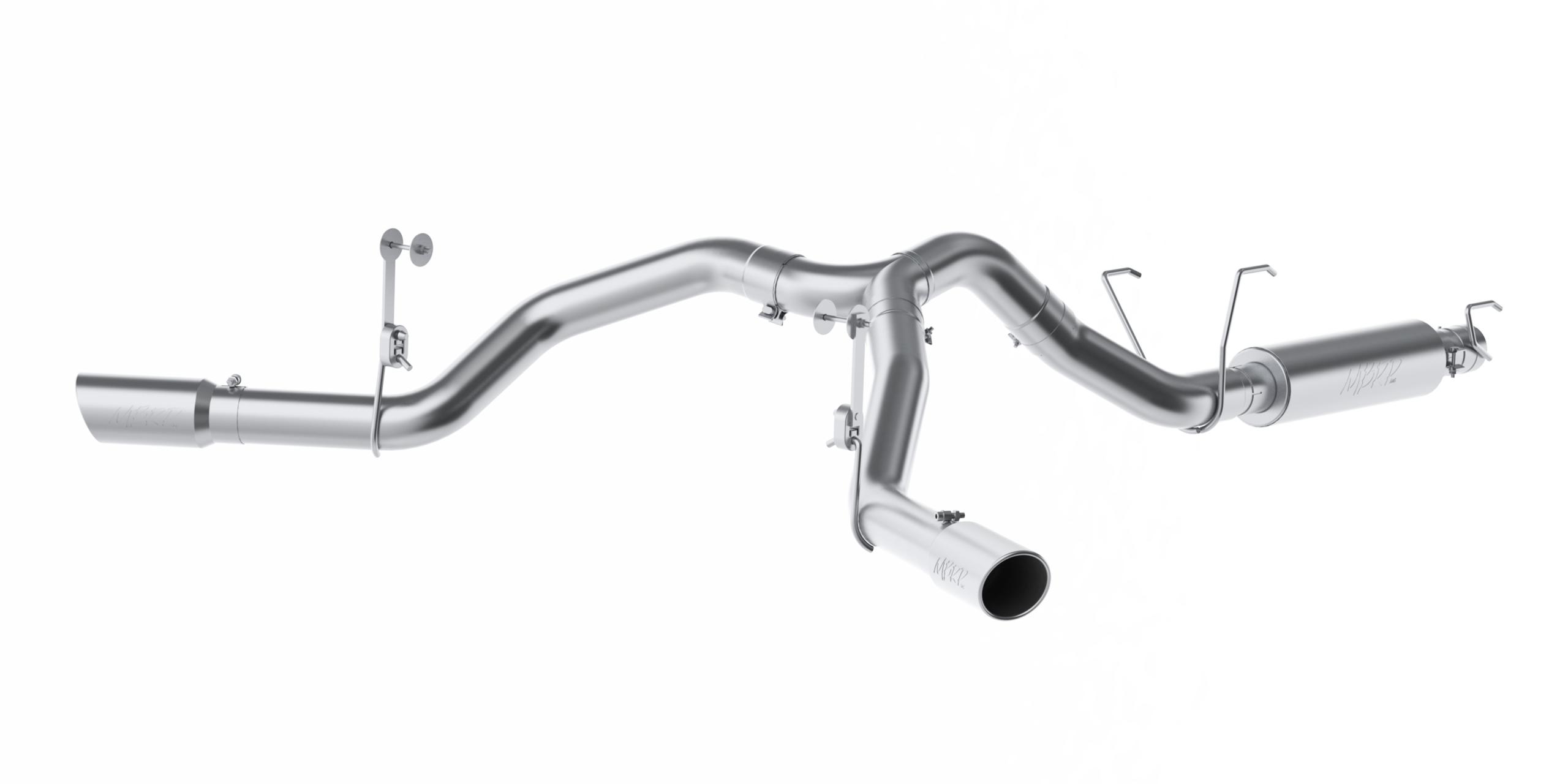 4 Inch Cat Back Exhaust System For 14-Up RAM 2500 6.4L Dual Split Side Exit Aluminized Steel MBRP