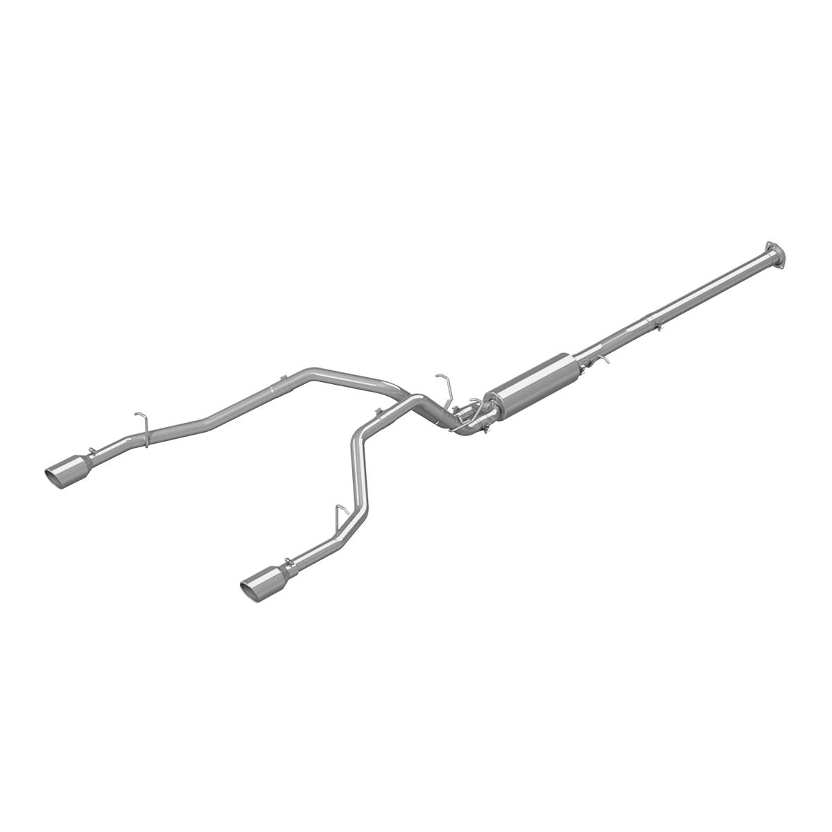 Cat Back Exhaust System Dual Split Rear Aluminized Steel For 19-26 RAM Hemi 1500 5.7L MBRP