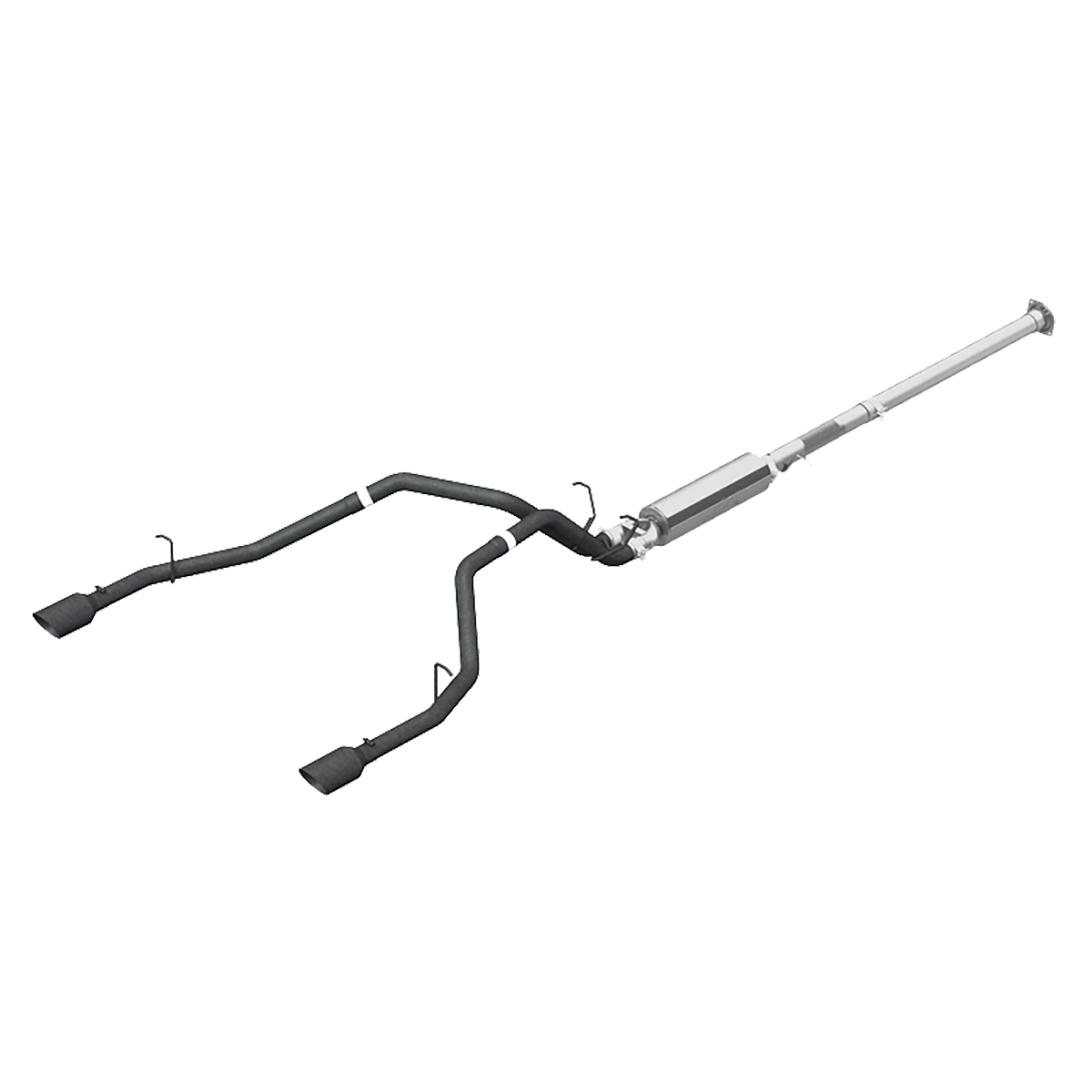 Cat Back Exhaust System Dual Split Rear Black Coated For 19-Up RAM Hemi 1500 5.7L Crew/Quad Cab MBRP