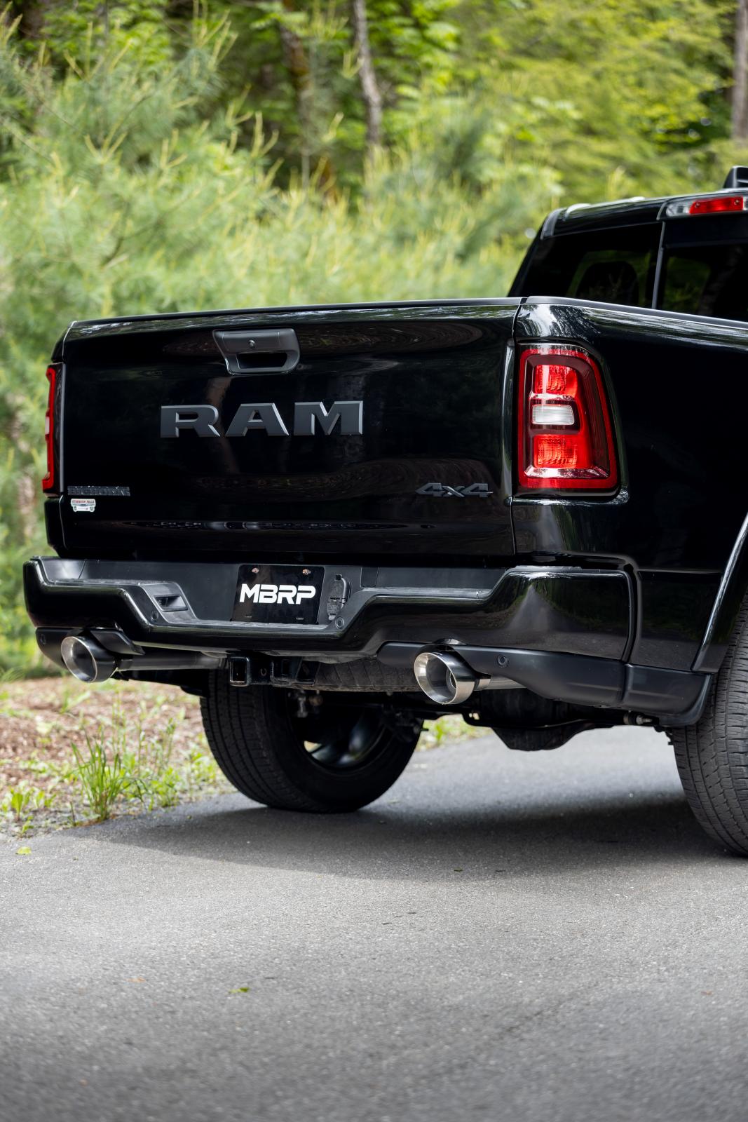 2025-Up Ram 1500 3.0L SST SO Armor Pro 3 inch Cat-back 2.5 Inch Dual Split Rear Exhaust with Polished Tips MBRP
