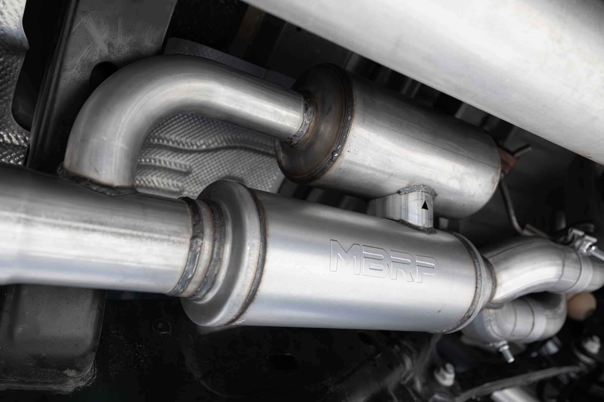 2025-Up Ram 1500 3.0L SST SO Armor Pro 3 inch Cat-back 2.5 Inch Dual Split Rear Exhaust with Carbon Fiber Tips MBRP