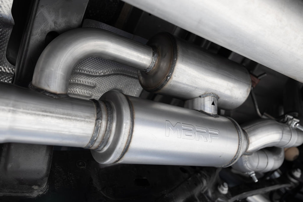 2025 Ram 1500 3.0L SST SO Armor BLK 3 inch Cat-back 2.5 Inch Dual Split Rear Exhaust with Black Tips MBRP