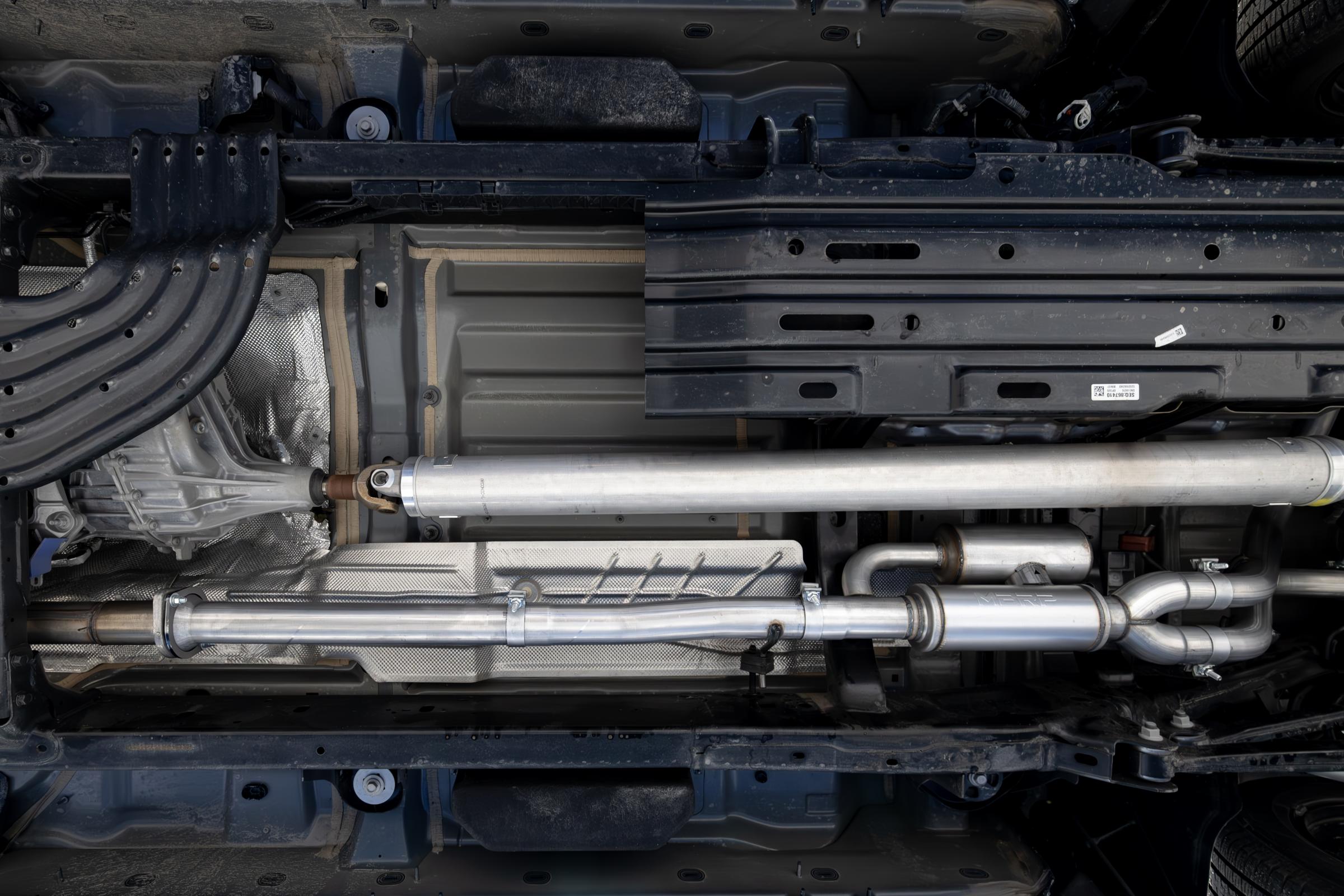 2025 Ram 1500 3.0L SST SO Armor BLK 3 inch Cat-back 2.5 Inch Dual Split Rear Exhaust with Black Tips MBRP