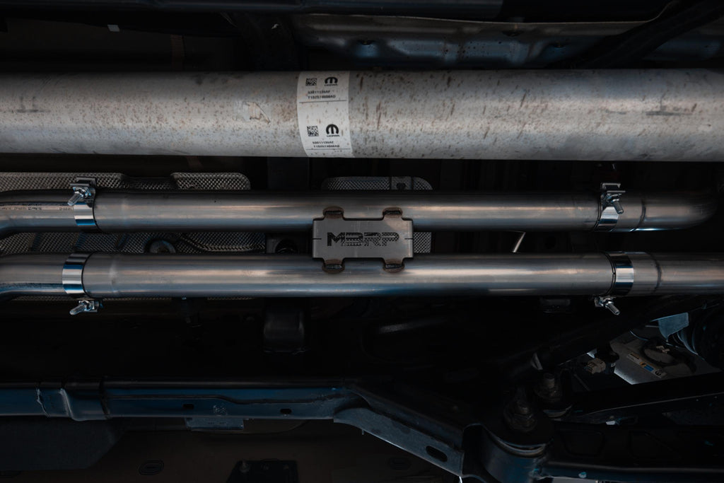 2025-UP Ram 1500 RHO 3.0L HO, Armor Pro 3-Inch Cat-Back Dual Split Rear with Carbon Fiber Tips, MBRP