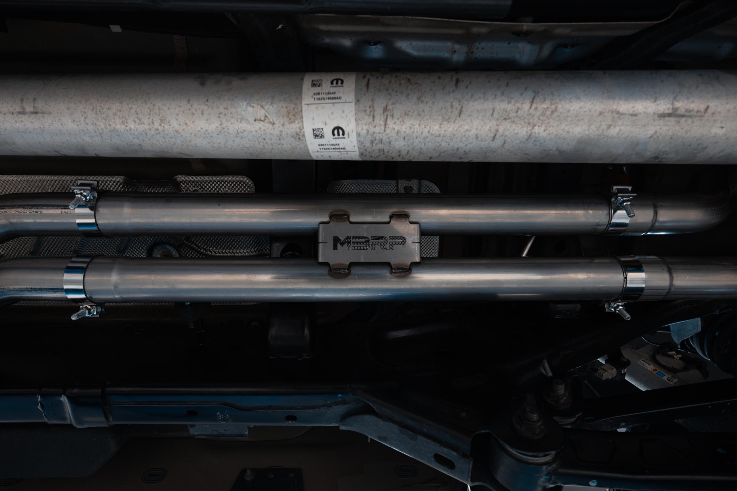 2025-UP Ram 1500 RHO 3.0L HO, Armor Pro 3-Inch Cat-Back Dual Split Rear with Carbon Fiber Tips, MBRP
