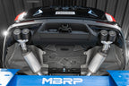Cat-Back 2.5 inch Dual Rear Quad Carbon Fiber Tips 20-Up Explorer/Aviator MBRP