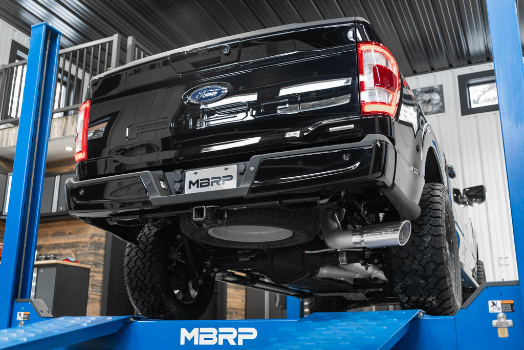 21-Up Ford F-150 4 Inch Cat Back Single Side Race Version 304 Stainless Steel Exhaust System MBRP