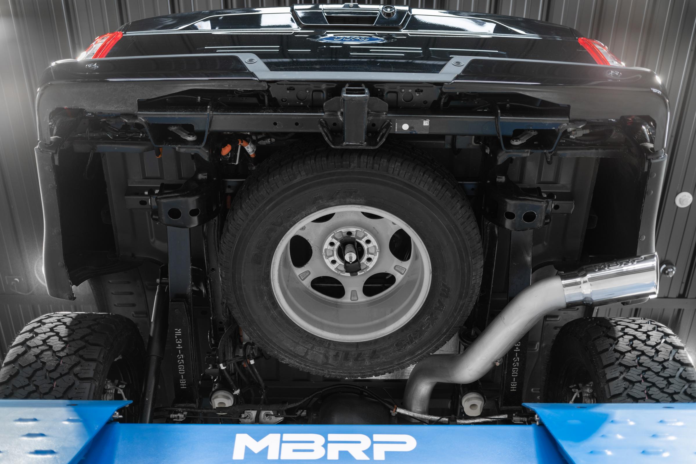 21-Up Ford F-150 4 Inch Cat Back Single Side Race version T409 Stainless Steel Exhaust System MBRP