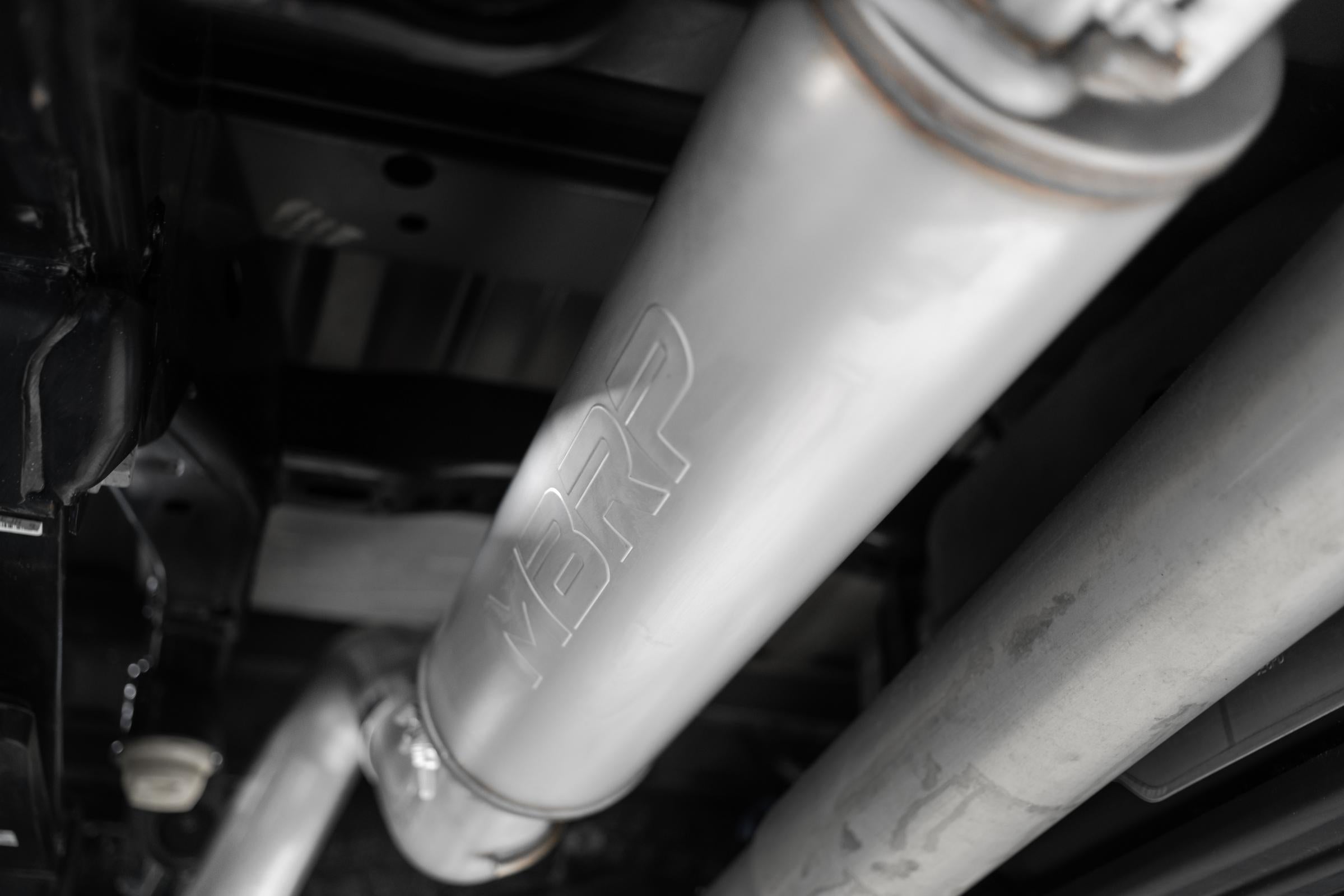 21-Up Ford F-150 4 Inch Cat Back Single Side Race Version Black Coated- Aluminized Steel Exhaust System MBRP