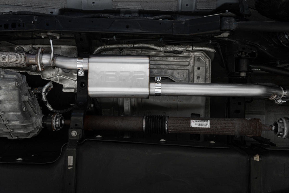 21-Up Ford Bronco 2.3L/2.7L EcoBoost 2/4-Door T304 Stainless Steel 3 Inch Cat-Back Dual Split Rear MBRP