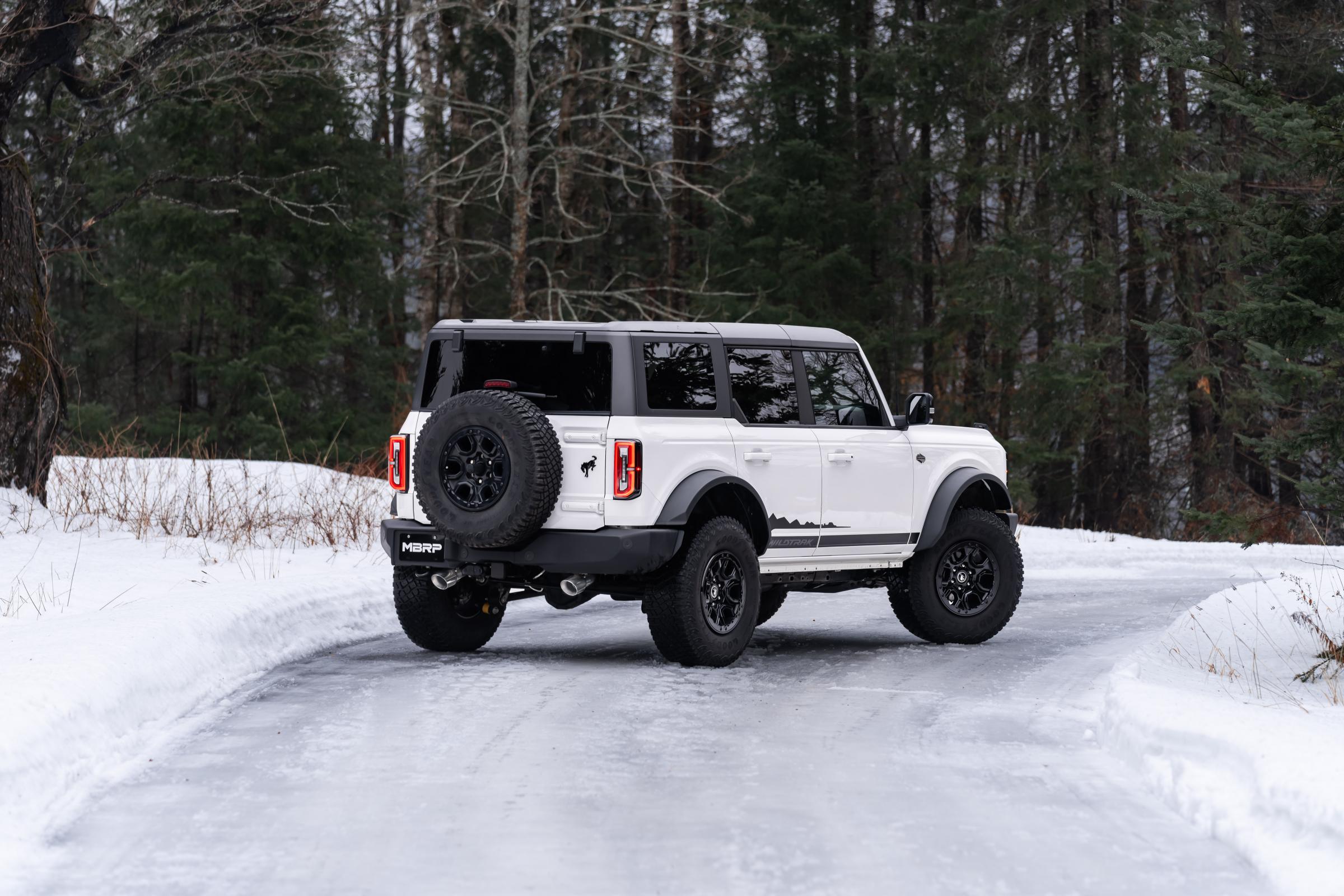 21-Up Ford Bronco 2.3L/2.7L EcoBoost 2/4-Door Aluminized Steel 3 Inch Cat-Back Dual Split Rear MBRP