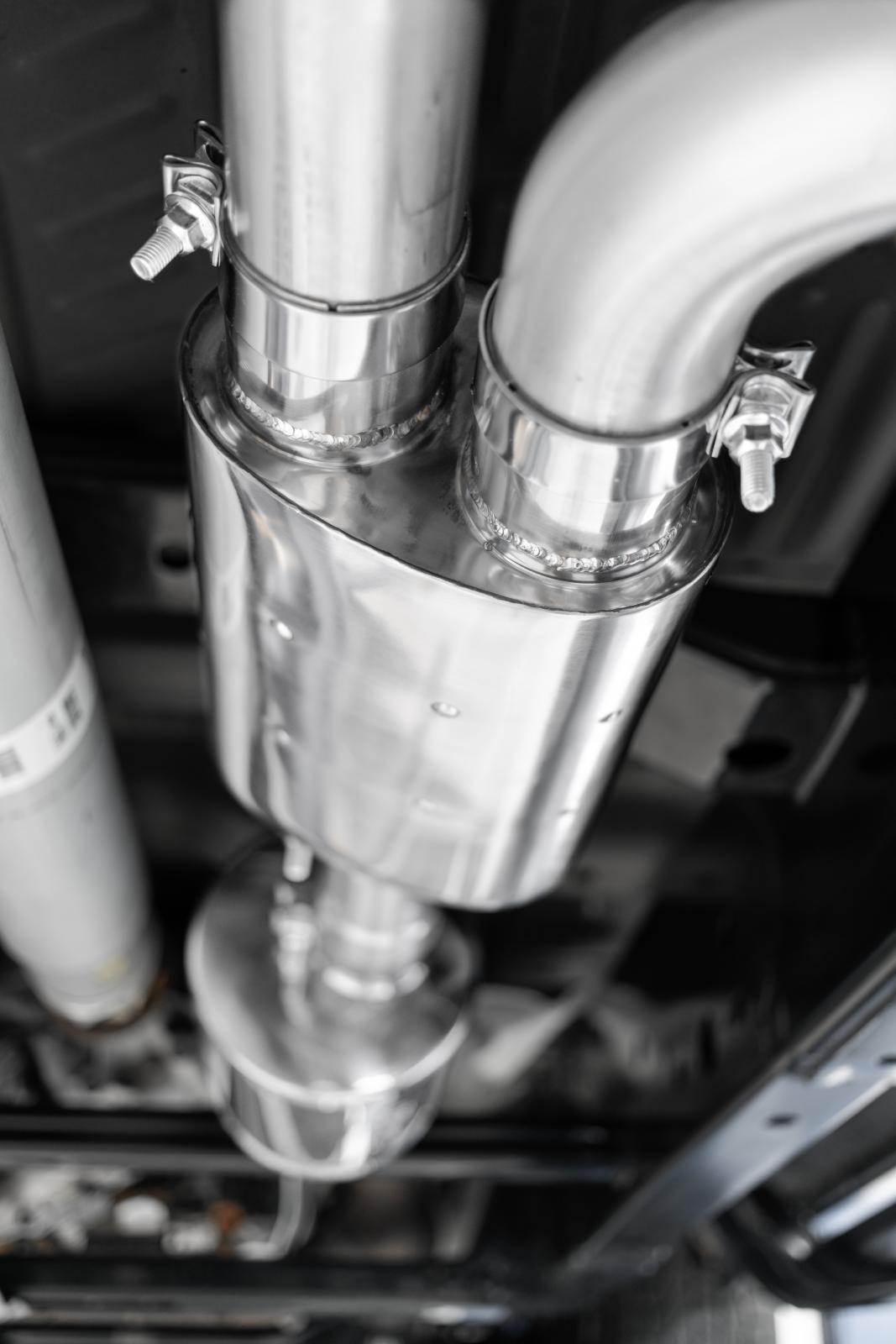 3 Inch Cat Back Exhaust System Pre-Axle Dual Outlet T304 Stainless Steel Street Version For 15-20 Ford F-150 MBRP