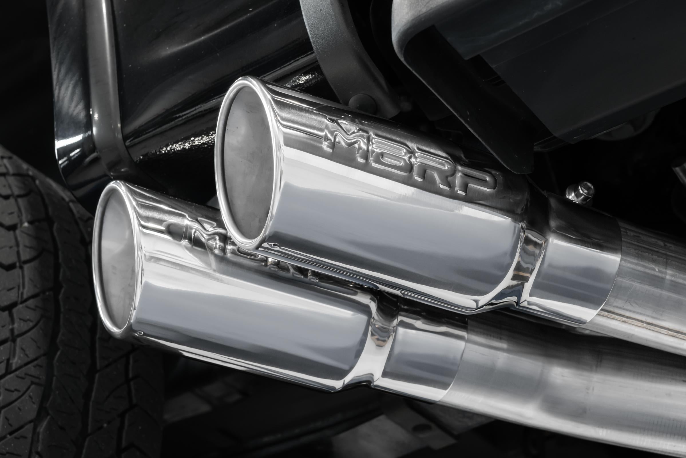 3 Inch Cat Back Exhaust System Pre-Axle Dual Outlet T304 Stainless Steel Street Version For 15-20 Ford F-150 MBRP