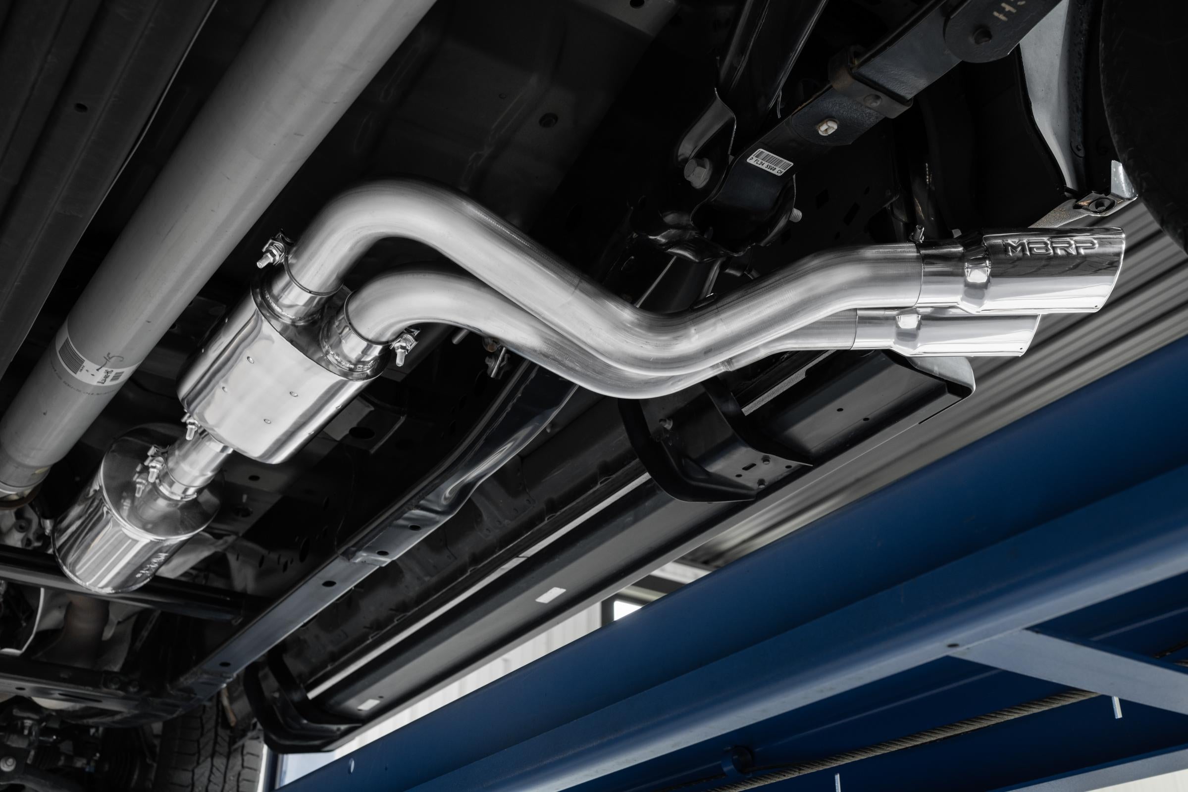 3 Inch Cat Back Exhaust System Pre-Axle Dual Outlet Black Coated Street Version For 15-20 Ford F-150 MBRP