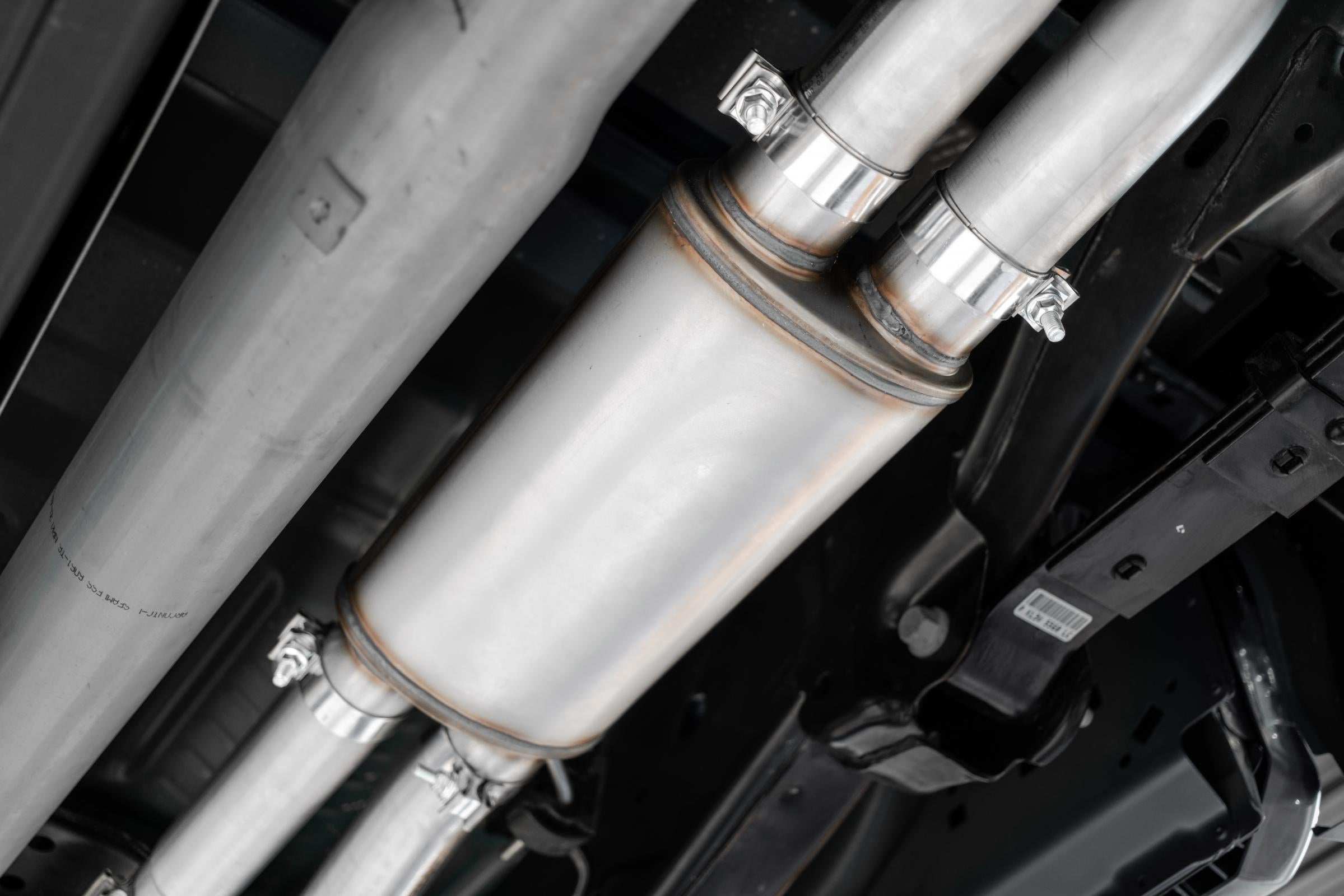 3 Inch Exhaust Resonator Back Dual Rear Exit T409 Stainless Steel For 17-20 Ford F-150 Raptor 3.5L EcoBoost MBRP