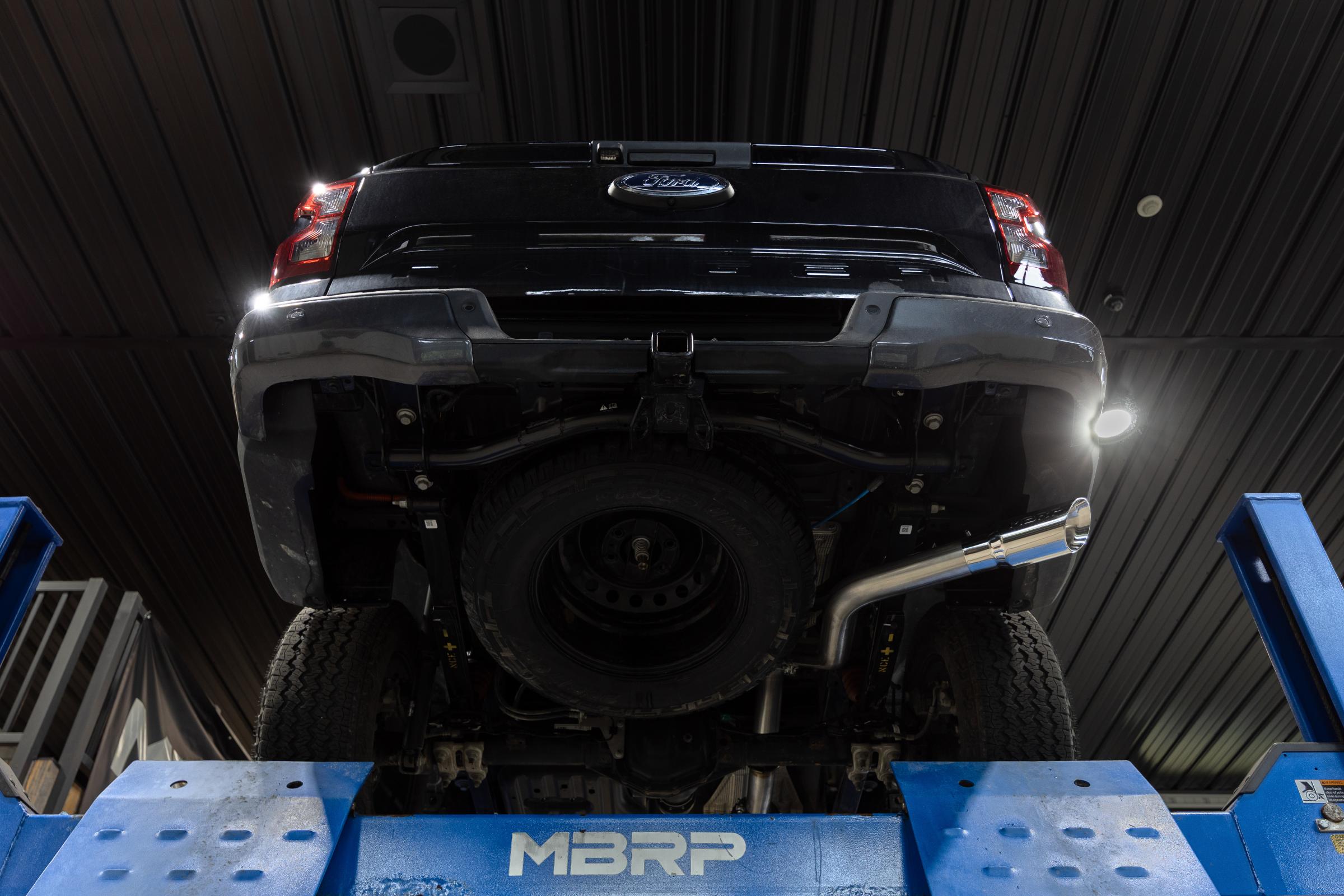 2024-Up Ford Ranger 2.3L Ecoboost Armor Pro T304SS 3-Inch Cat-Back Single Side Exit with Polished Tip MBRP