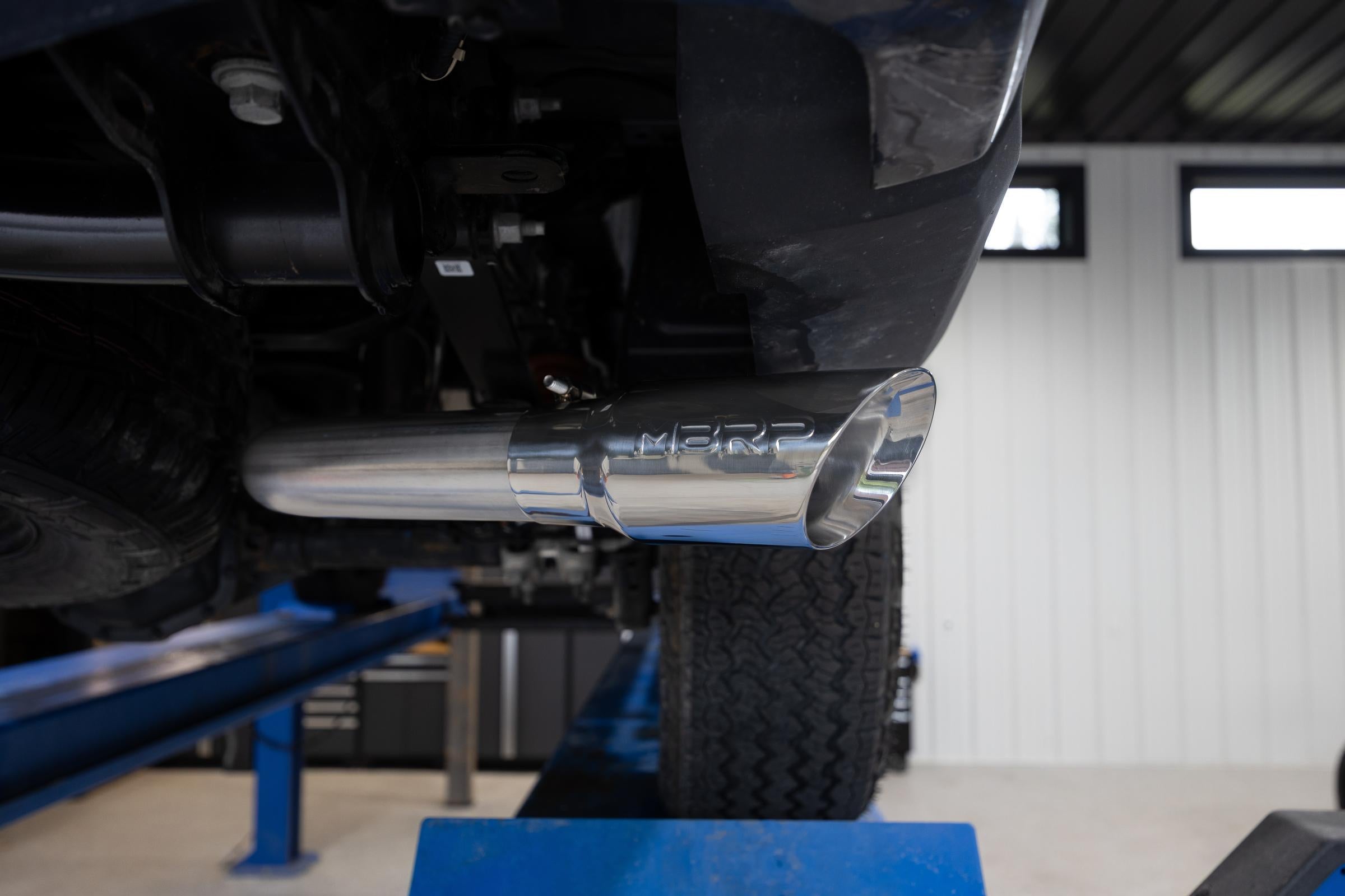2024-Up Ford Ranger 2.3L Ecoboost Armor Pro T304SS 3-Inch Cat-Back Single Side Exit with Polished Tip MBRP