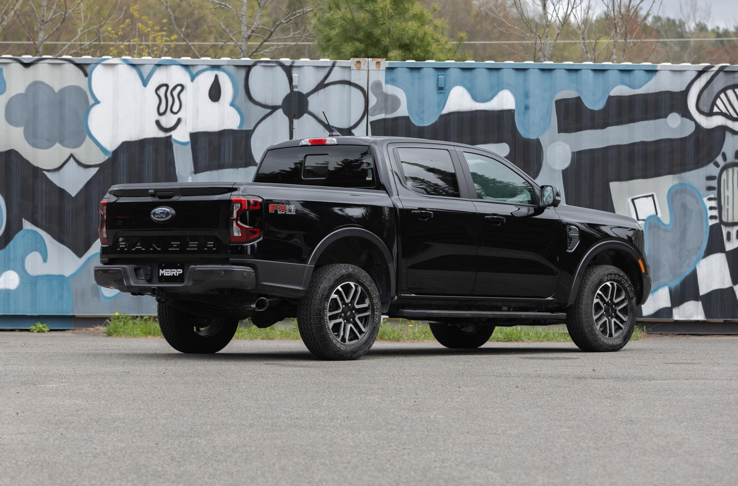 2024-Up Ford Ranger 2.3L Ecoboost Armor Pro T304SS 3-Inch Cat-Back Single Side Exit with Polished Tip MBRP