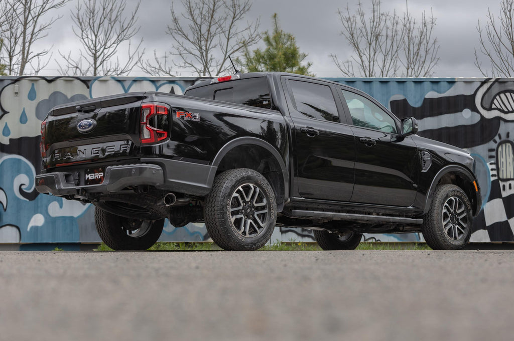 2024-Up Ford Ranger 2.3L Ecoboost Armor Pro T304SS 3-Inch Cat-Back Single Side Exit with Polished Tip MBRP