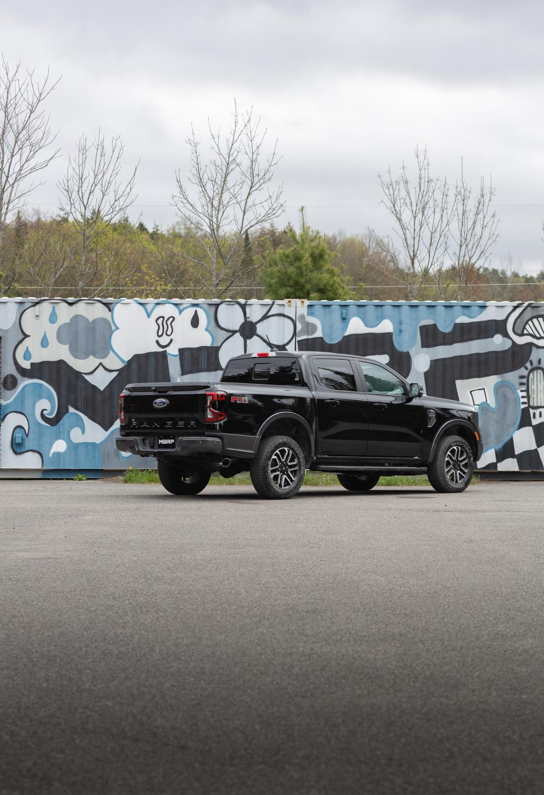 2024-Up Ford Ranger 2.3L Ecoboost Armor Lite Aluminized Steel 3-Inch Cat-Back Single Side Exit with Polished Tip MBRP