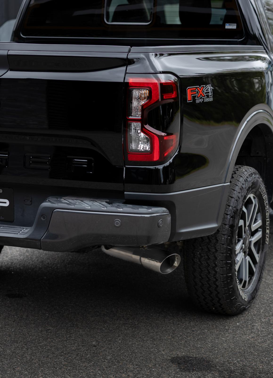 2024-Up Ford Ranger 2.3L Ecoboost Armor Lite Aluminized Steel 3-Inch Cat-Back Single Side Exit with Polished Tip MBRP