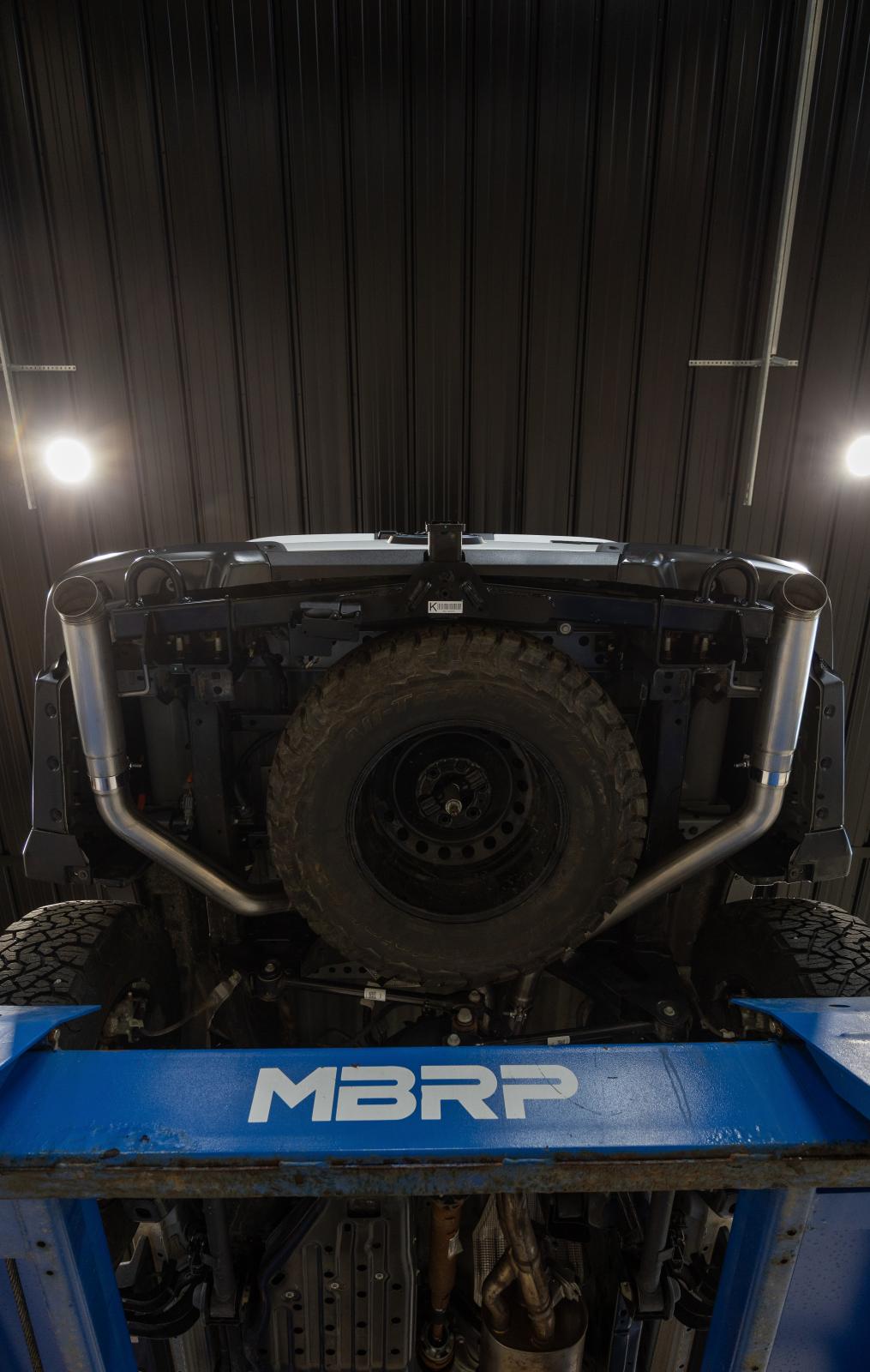 24-Present Ford Ranger Raptor 3.0L EcoBoost, Armor Pro 3-Inch Axle-Back Dual Rear Turn-Down MBRP