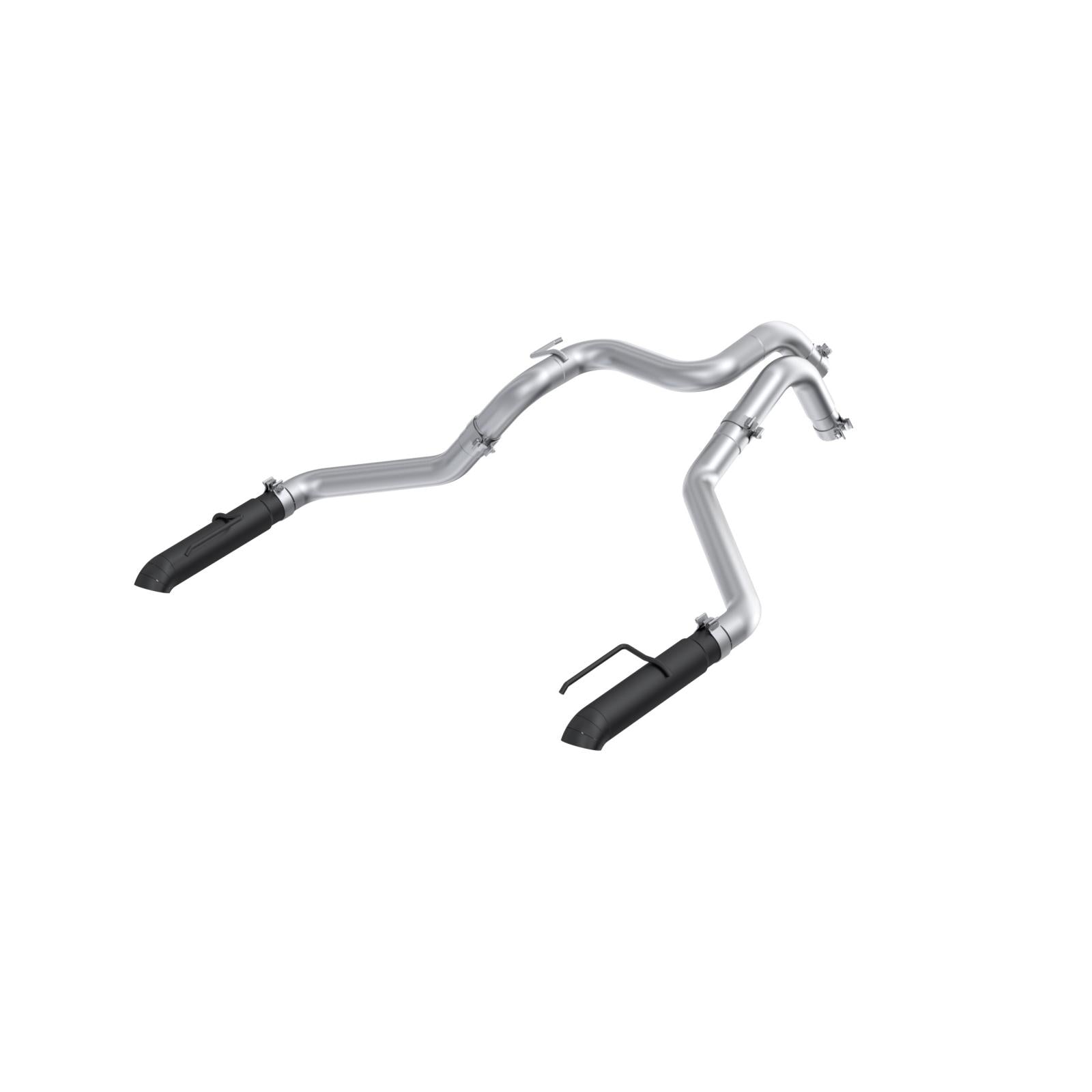24-Present Ford Ranger Raptor 3.0L EcoBoost, Armor BLK 3-Inch Axle-Back Dual Rear Turn-Down MBRP