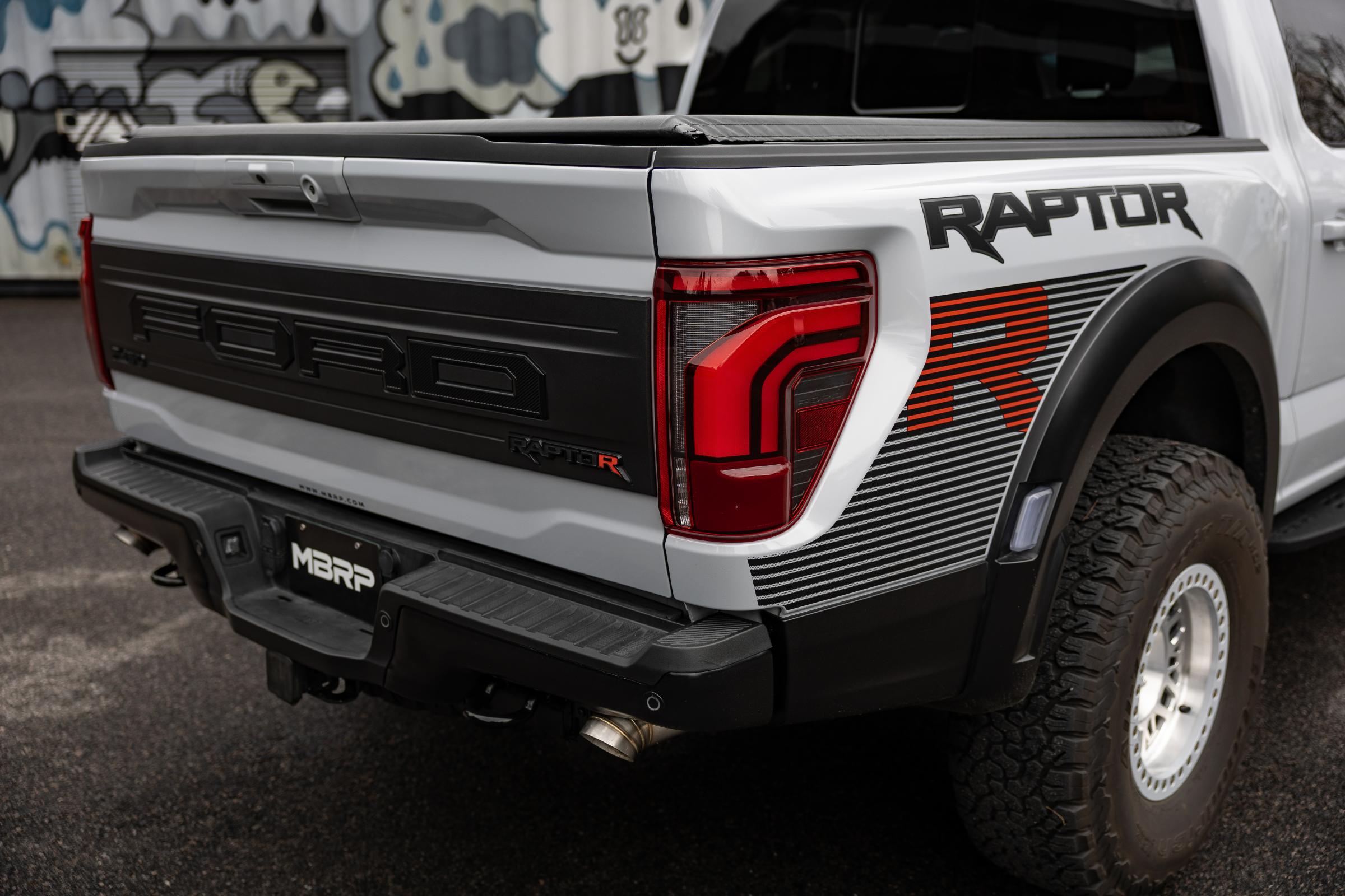 22-Present Ford F-150 Raptor 3.5L and Raptor R 5.2L Armor Pro 3-Inch Axle-Back Dual Split Rear Turn Down MBRP