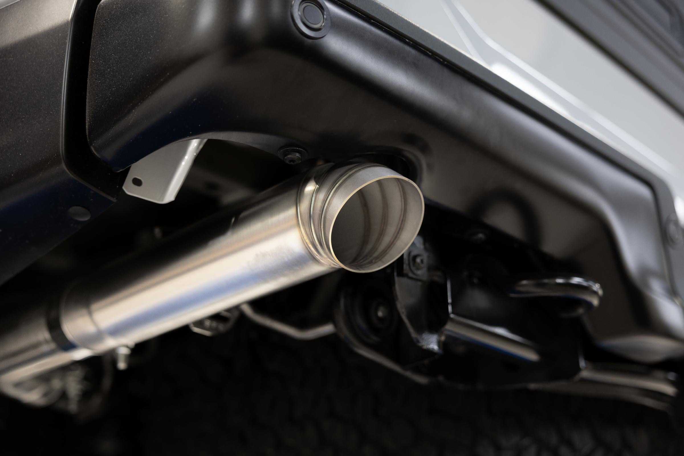 22-Present Ford F-150 Raptor 3.5L and Raptor R 5.2L Armor Pro 3-Inch Axle-Back Dual Split Rear Turn Down MBRP