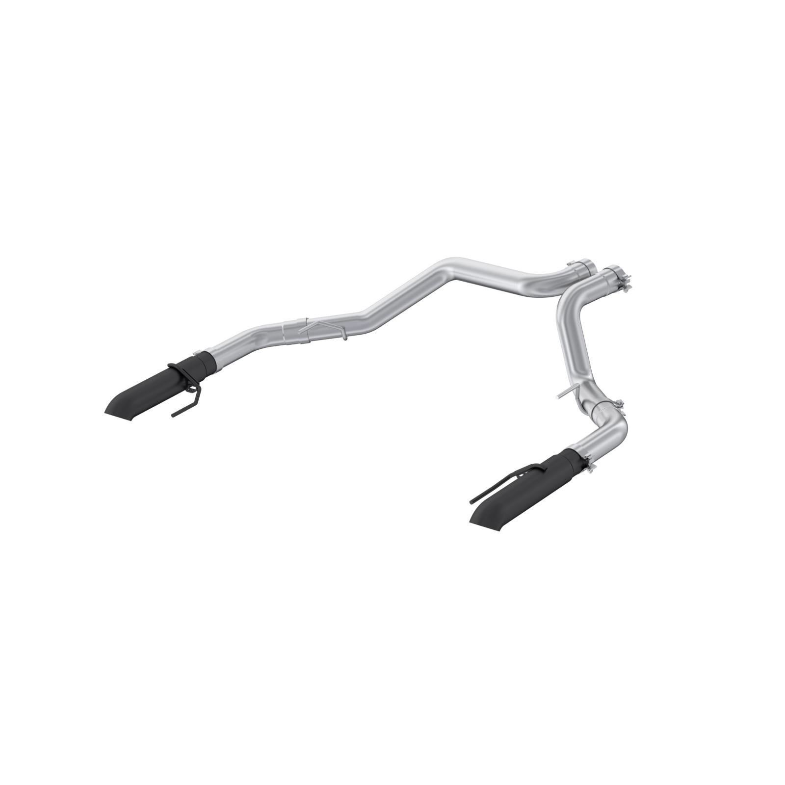 22-Present Ford F-150 Raptor 3.5L and Raptor R 5.2L Armor BLK 3-Inch Axle-Back Dual Split Rear Turn Down MBRP