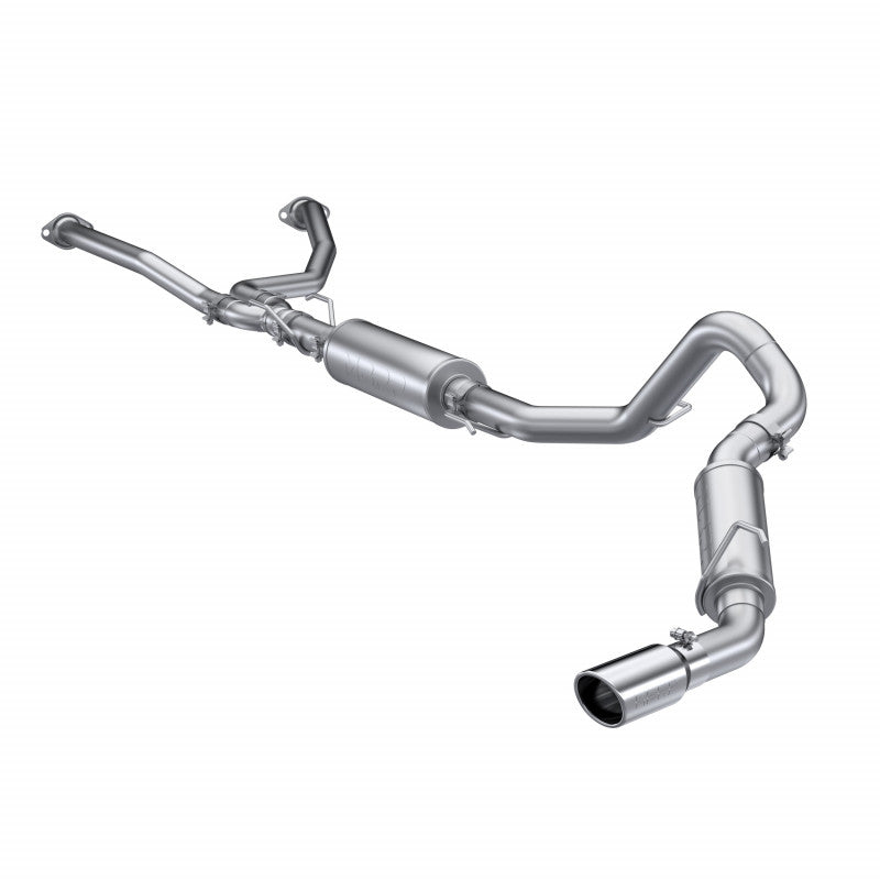 2022-Up Toyota Tundra 3.5L Aluminized Steel 2.5 Inch Dual Cat-Back Single Side Exit MBRP 