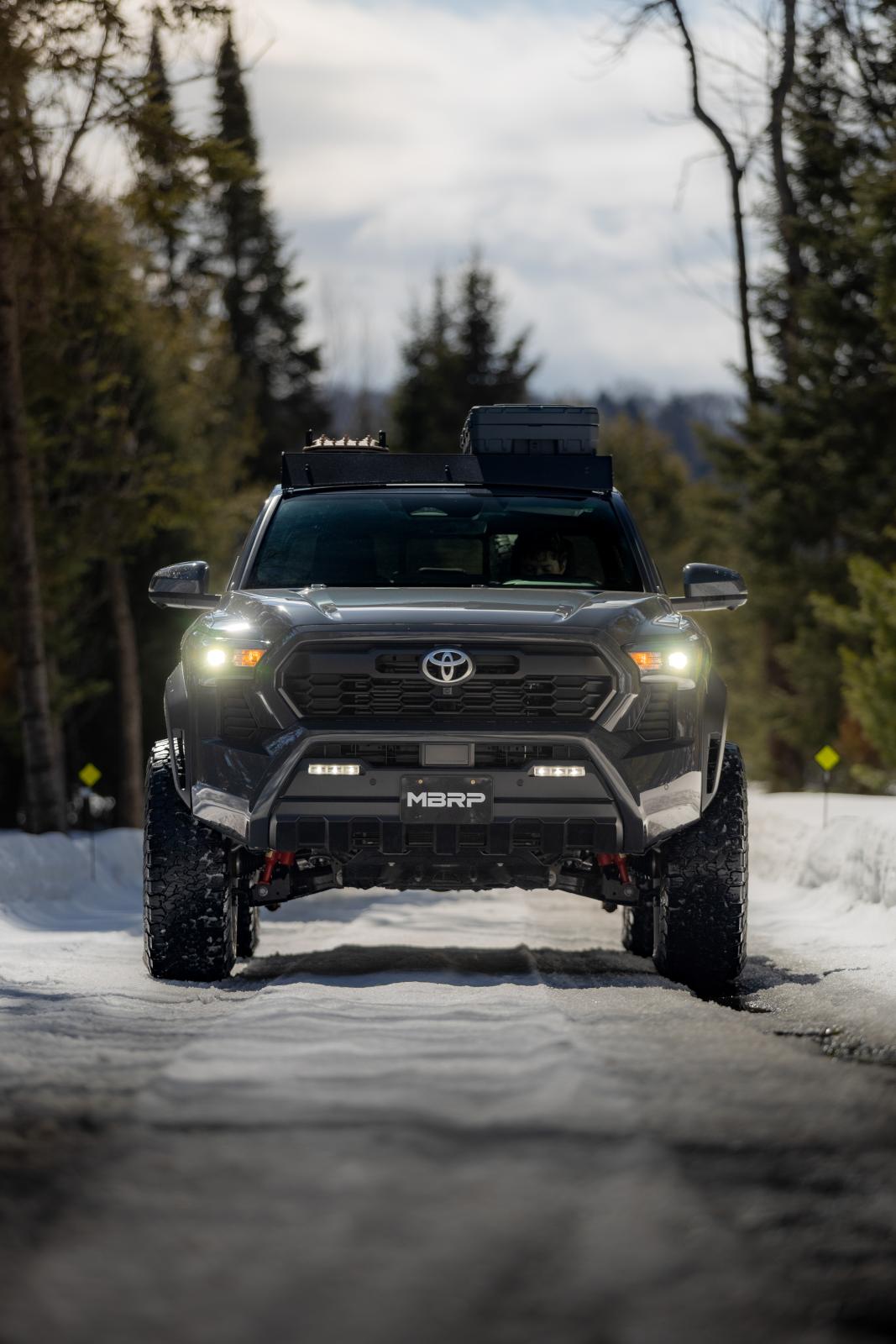 2024-Up Toyota Tacoma 2.4L Armor Pro 3-Inch Cat-Back Pre-Axle Turn Down, MBRP