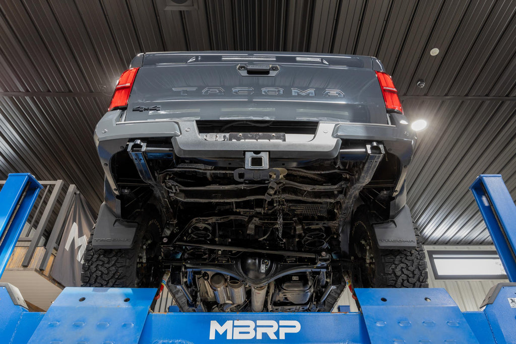 2024-Up Toyota Tacoma 2.4L Armor Pro 3-Inch Cat-Back Pre-Axle Turn Down, MBRP