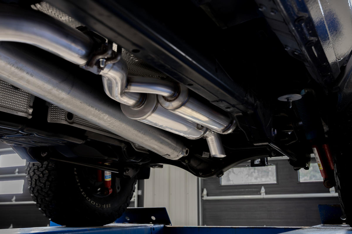 2024-Up Toyota Tacoma 2.4L Armor Pro 3-Inch Cat-Back Pre-Axle Turn Down, MBRP