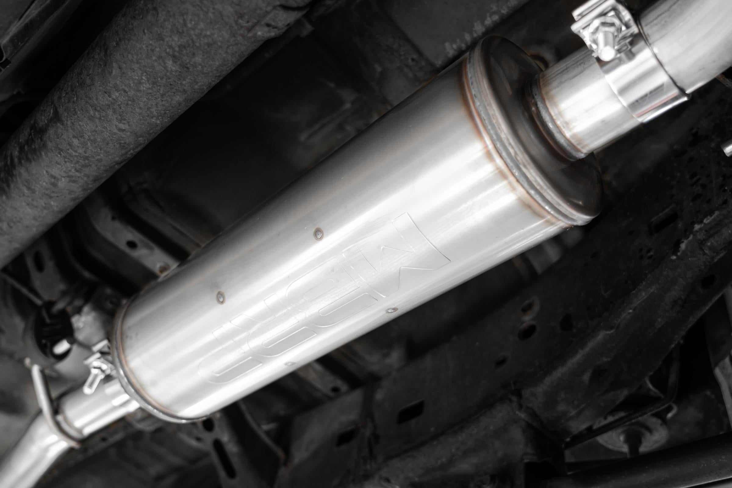 03-24 Toyota 4Runner 11-16 Toyota Land Cruiser Prado Armor Pro T304 Stainless Steel 2.5 Inch Cat-Back High Clearance Turn Down Single Rear Exit MBRP Exhaust System