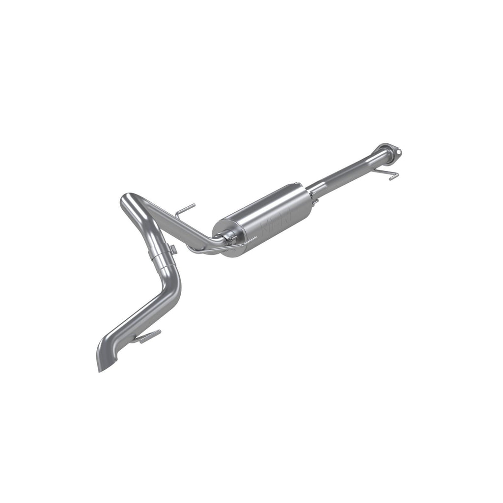 03-24 Toyota 4Runner 11-16 Toyota Land Cruiser Prado Armor Lite Aluminized Steel 2.5 Inch Cat-Back High Clearance Turn Down Single Rear Exit MBRP Exhaust System