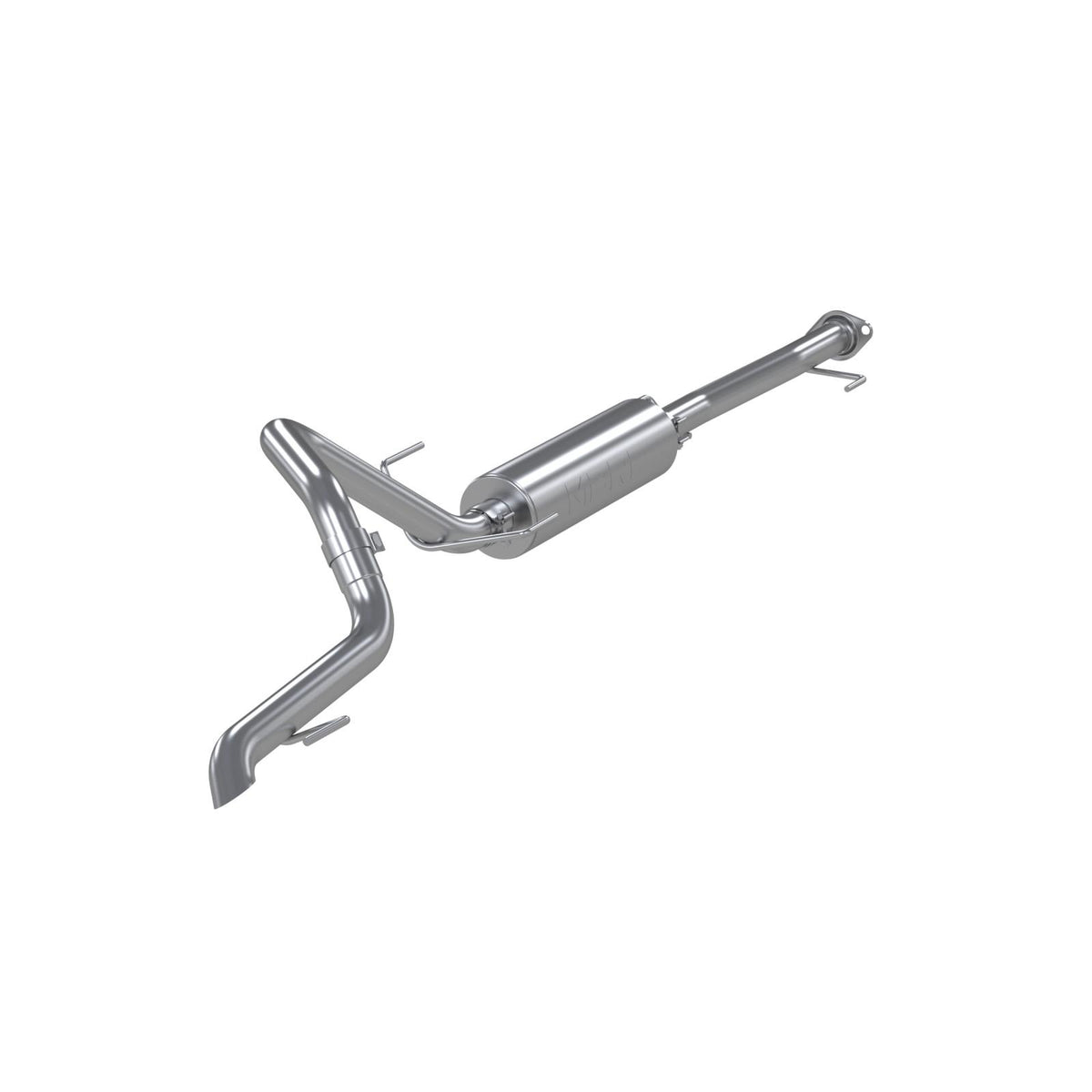 03-24 Toyota 4Runner 11-16 Toyota Land Cruiser Prado Armor Lite Aluminized Steel 2.5 Inch Cat-Back High Clearance Turn Down Single Rear Exit MBRP Exhaust System