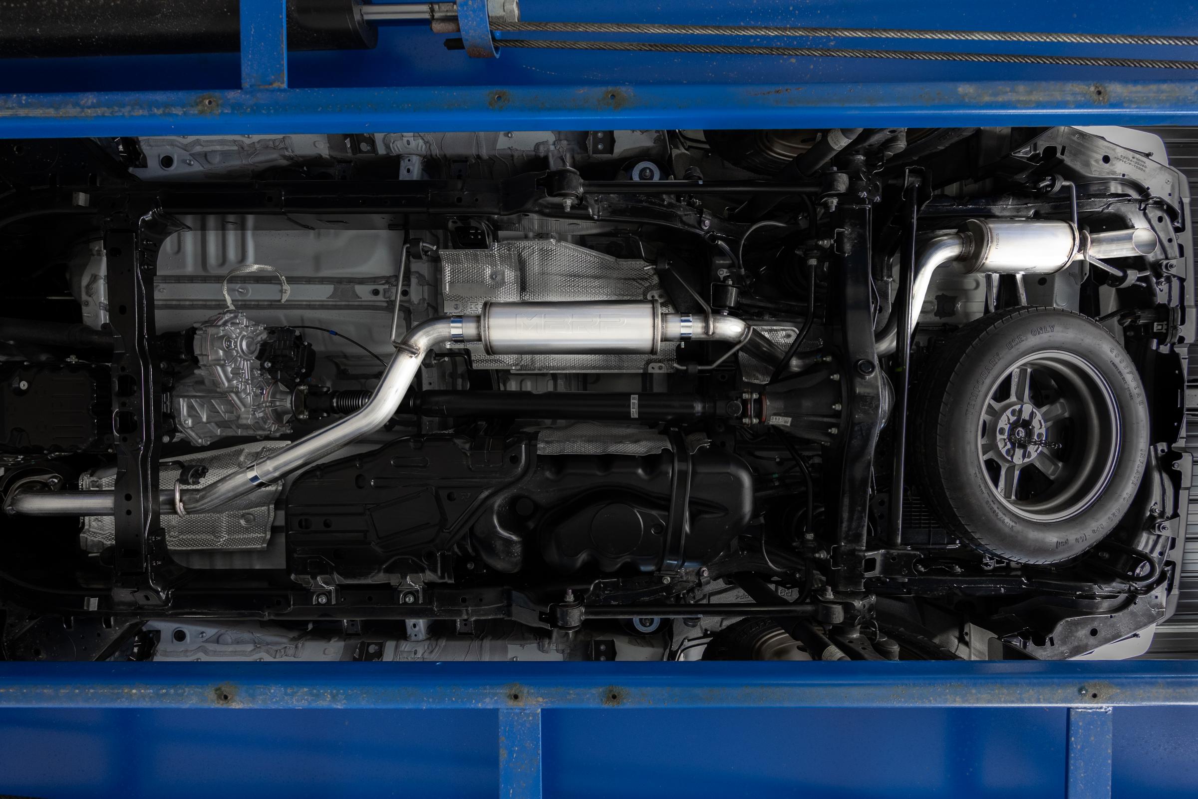 24-Present Toyota 4Runner, Armor Pro, Overland 3-Inch Cat-Back Single Rear, High-Clearance Turndown, MBRP