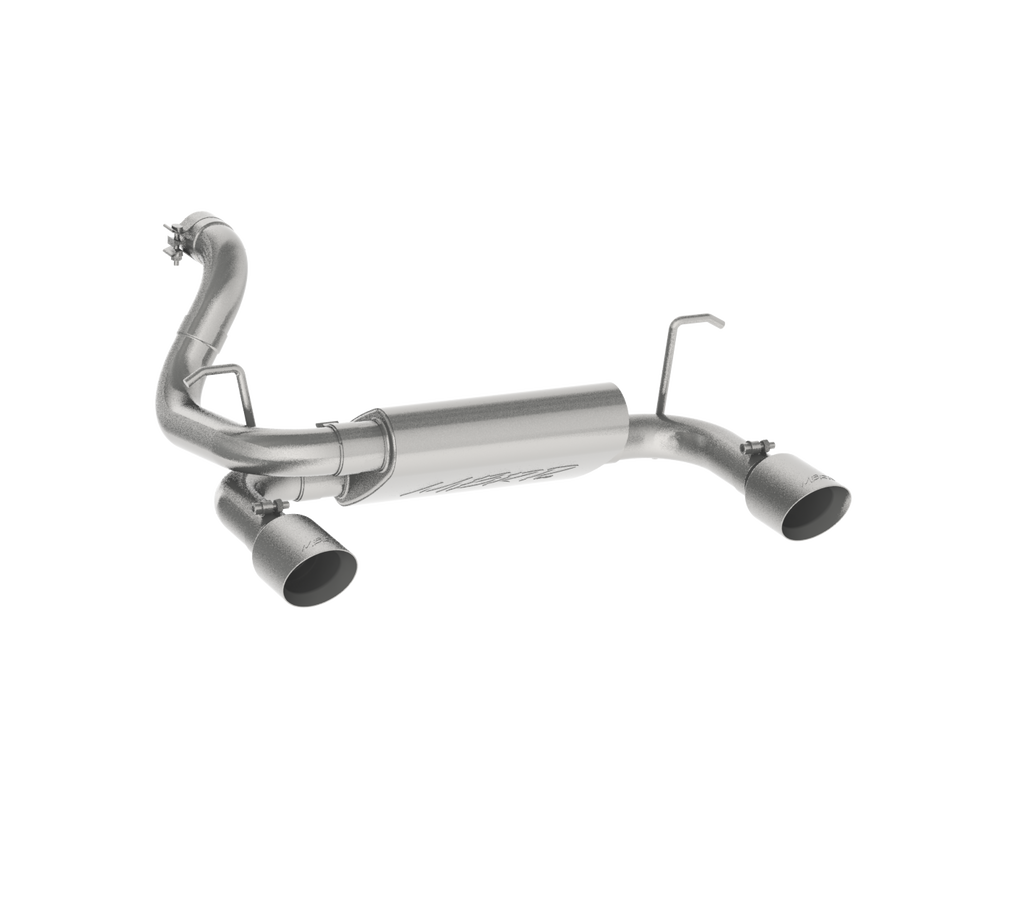 Jeep 2.5 Inch Axle Back Dual Rear Exit Armor Plus Series For 18-24 Wrangler JL 2/4 DR 3.6L MBRP