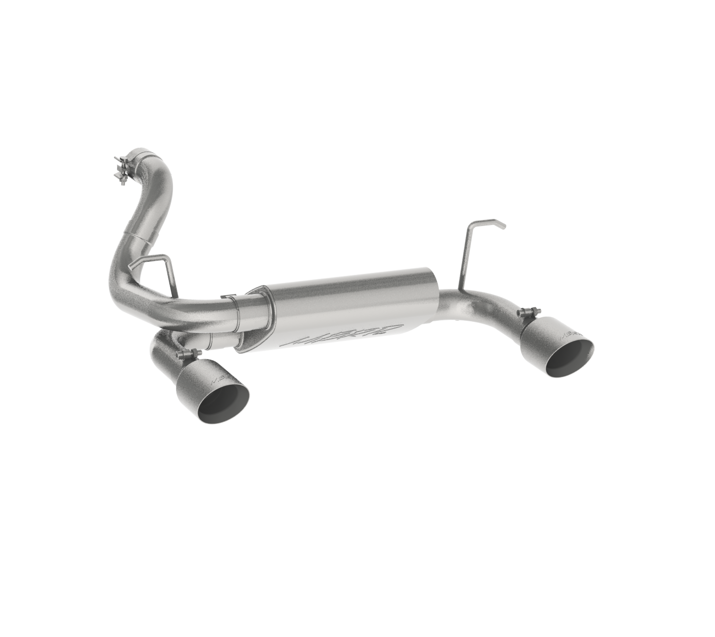 Jeep 2.5 Inch Axle Back Dual Rear Exit Armor Plus Series For 18-24 Wrangler JL 2/4 DR 3.6L MBRP