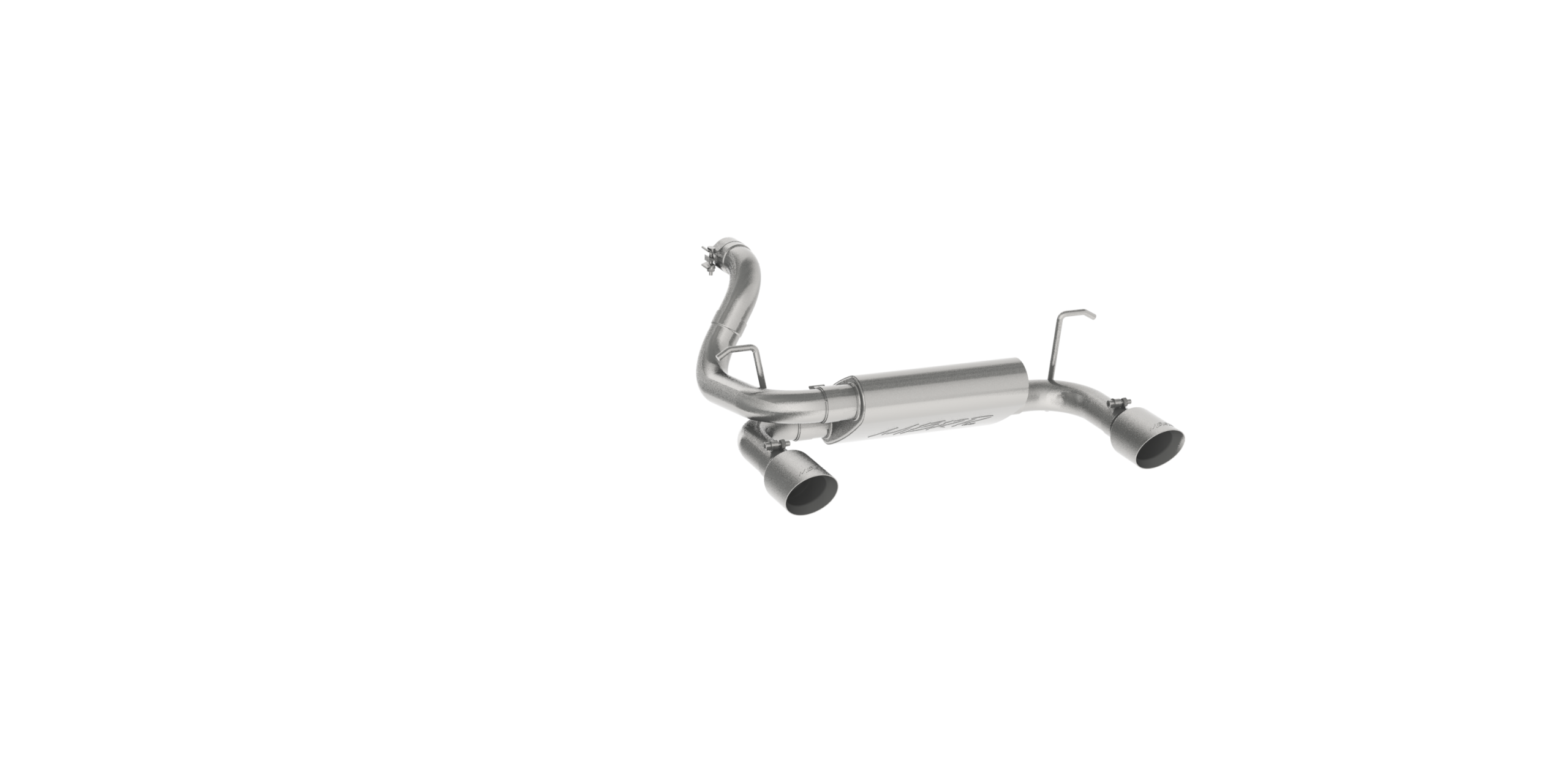 Jeep 2.5 Inch Axle Back Dual Rear Exit Armor Lite Series For 18-Up Wrangler JL 2/4 DR 3.6L MBRP