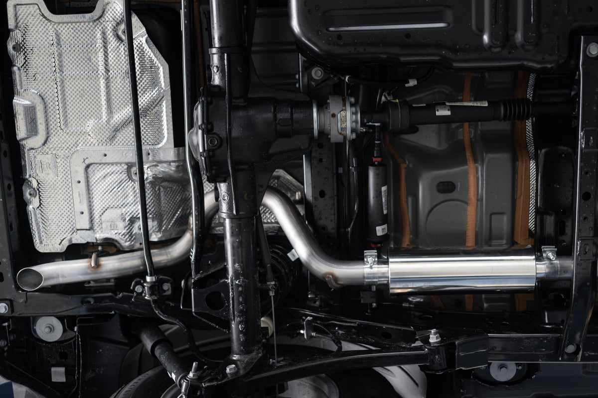 Jeep Cat Back Exhaust System Single Rear Exit Armor Lite Series For 18-24 Wrangler JL 2/4 Door 2.0L, 3.6L MBRP