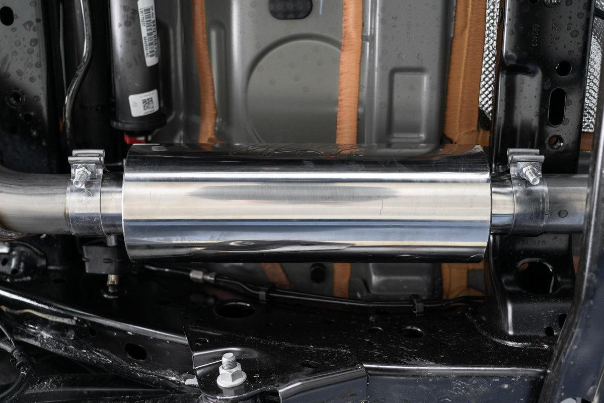Jeep Cat Back Exhaust System Single Rear Exit Armor Lite Series For 18-24 Wrangler JL 2/4 Door 2.0L, 3.6L MBRP
