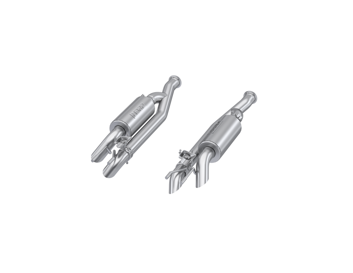 2019-2023 Mercedes-Benz G63 4.0TT V8 Armor Pro T304SS 2.5 Inch Pre-Axle Cat-Back, Dual Split Side, Quad Outlet, Active Profile MBRP