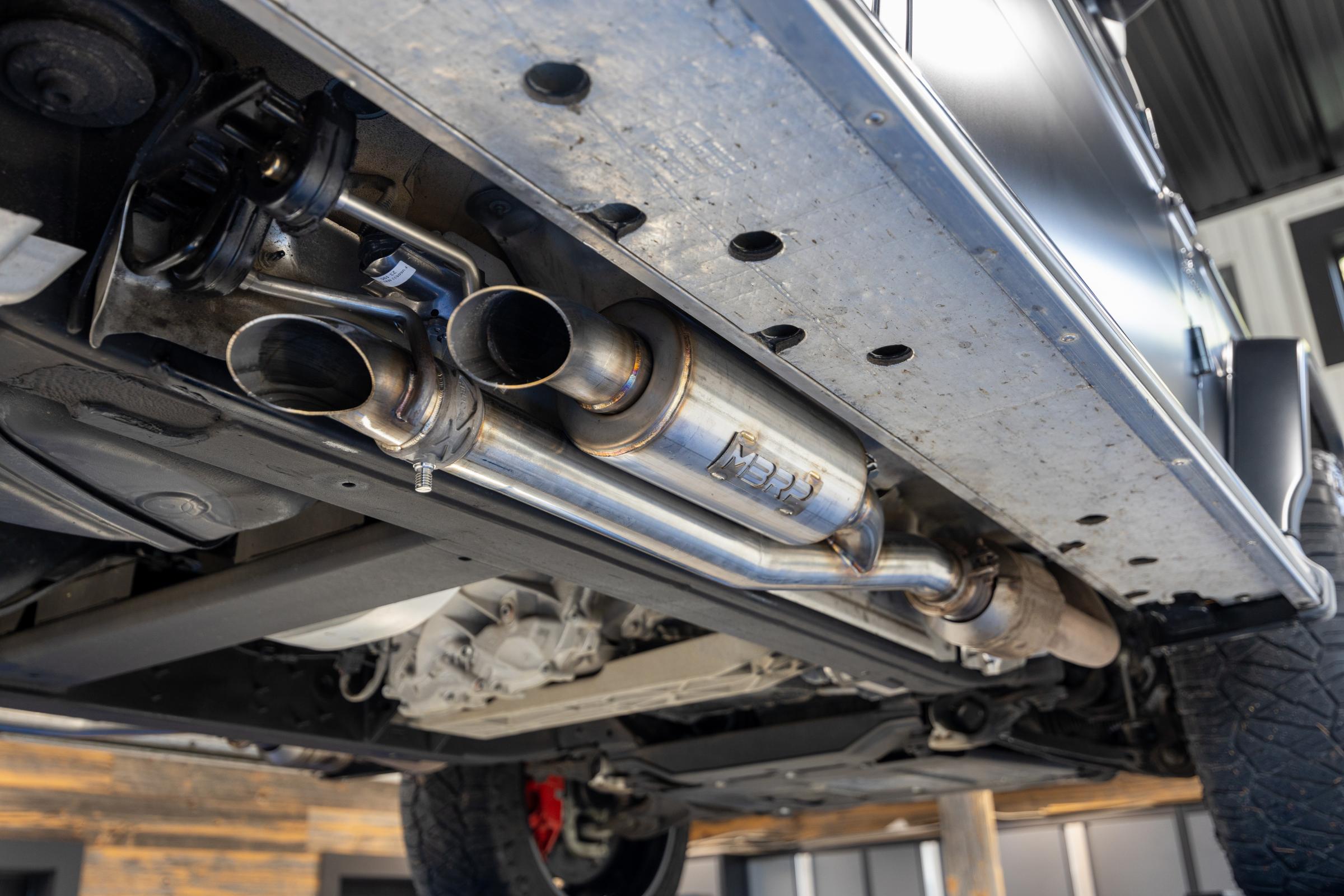 2019-Up Mercedes-Benz G63 4.0TT V8 Armor Pro T304SS 2.5 Inch Pre-Axle Cat-Back, Dual Split Side, Quad Outlet, Active Profile MBRP