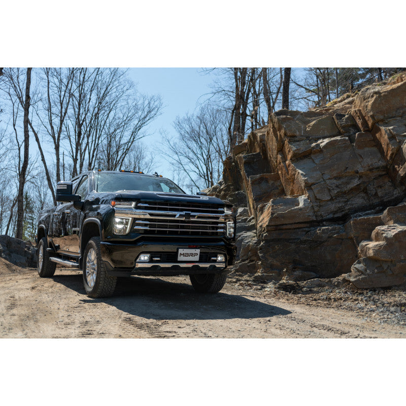 20-25 Chevy/GMC 2500/3500 Armor Lite Series Aluminized Steel 4 Inch Filter Back Single Side Exit Exhaust System MBRP
