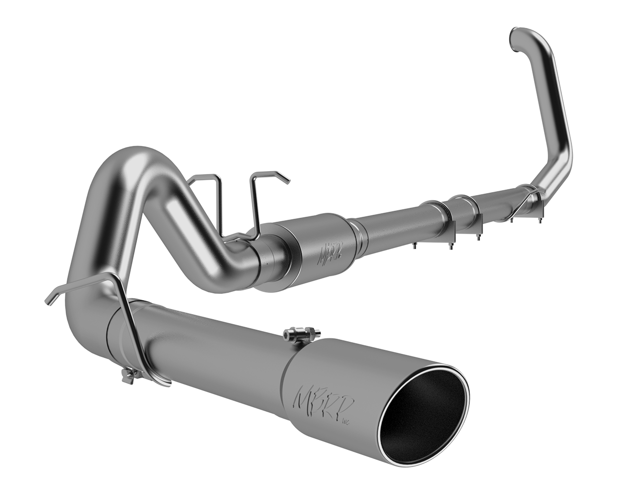 4 Inch Turbo Back Single Side Exit T304 Stainless Steel For 99-03 Ford F-250/350 7.3L Powerstroke MBRP